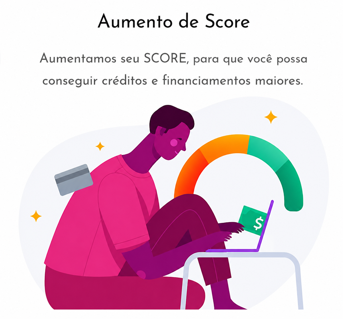 Aumento de Score para conseguir créditos e financiamentos maiores